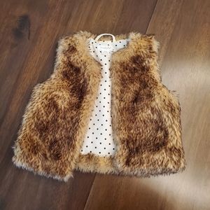 12-18 months Mud Pie girl's faux fur vest